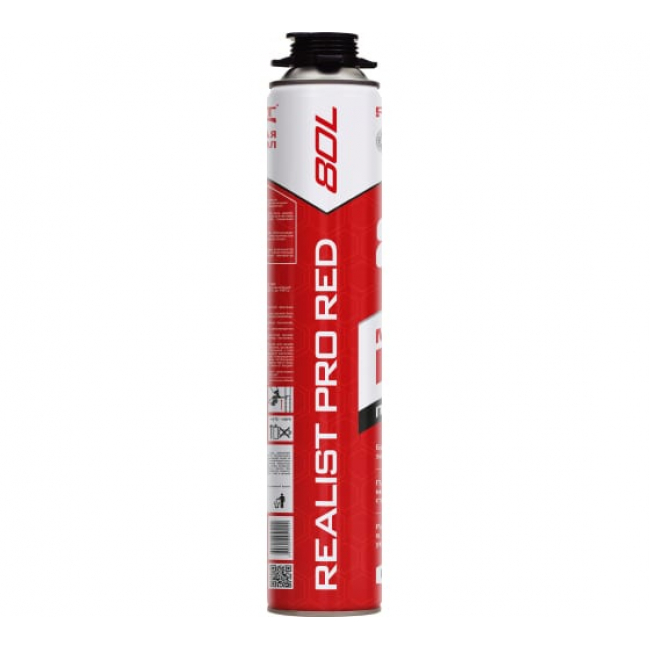 Пена монтажная REALIST PRO Red 80 л
