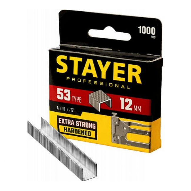 Скобы для степлера 12мм тип 53 1000шт STAYER