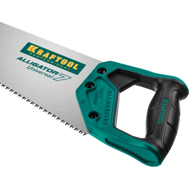Ножовка KRAFTOOL Alligator Universal 7 универсальная, 400 мм